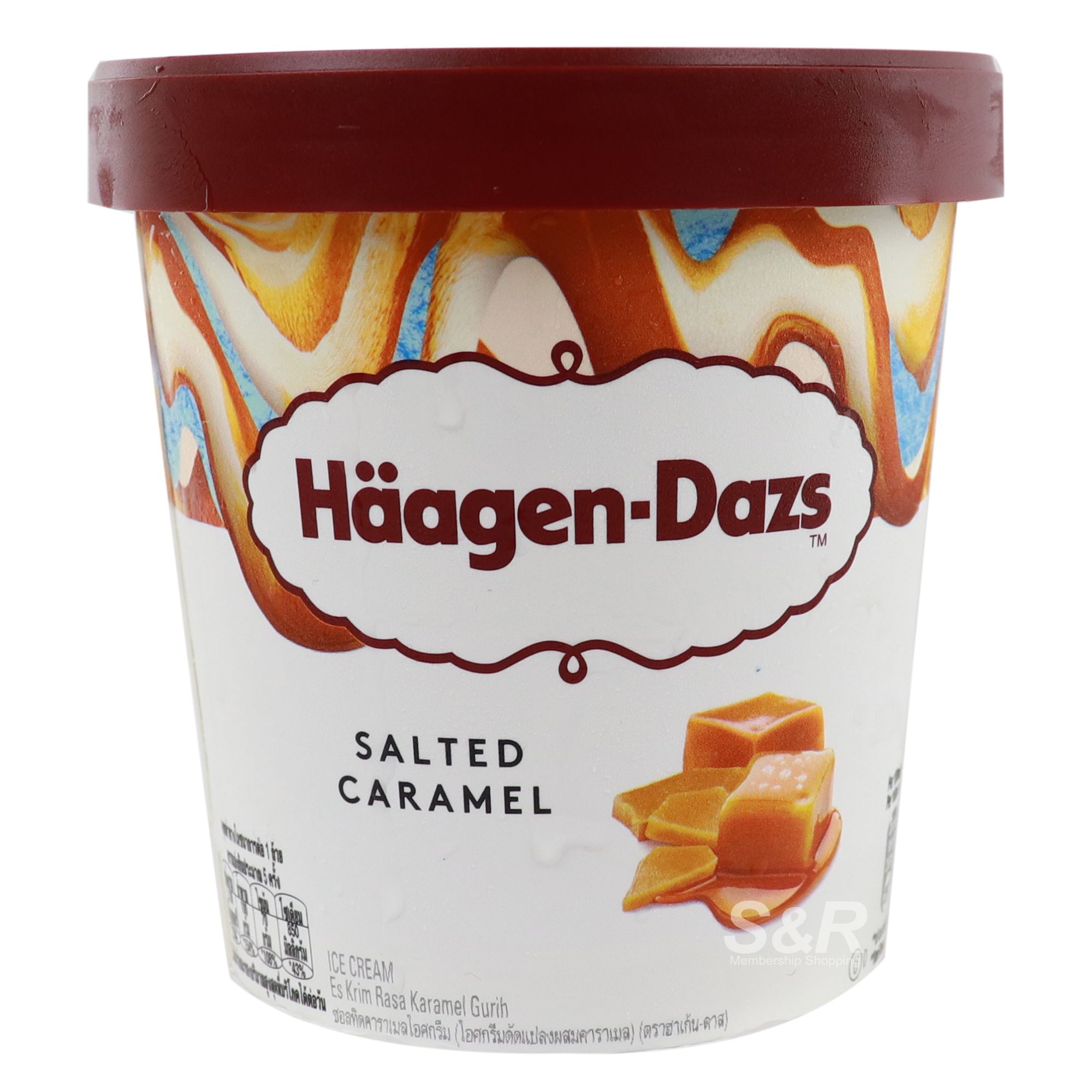Haagen-Dazs Ice Cream Salted Caramel Flavor 473mL Haagen-Dazs Ice Cream Salted Caramel Flavor 473mL